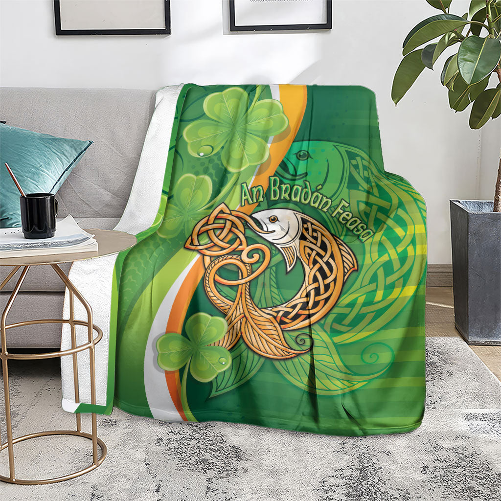 Salmon of Knowledge Ireland Blanket Celtic Mythology An Bradan Feasa
