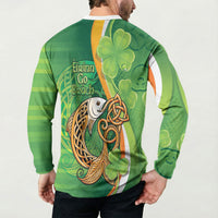 Salmon of Knowledge Ireland Button Sweatshirt Celtic Mythology An Bradan Feasa