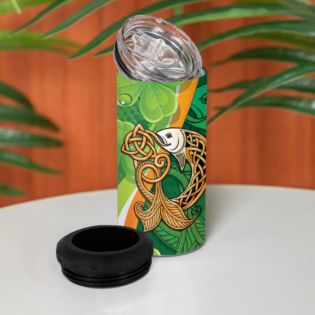 Salmon of Knowledge Ireland 4 in 1 Can Cooler Tumbler Celtic Mythology An Bradan Feasa