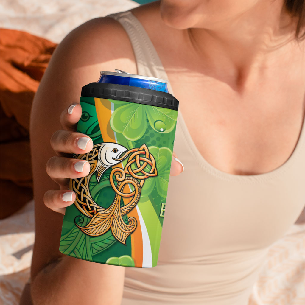 Salmon of Knowledge Ireland 4 in 1 Can Cooler Tumbler Celtic Mythology An Bradan Feasa