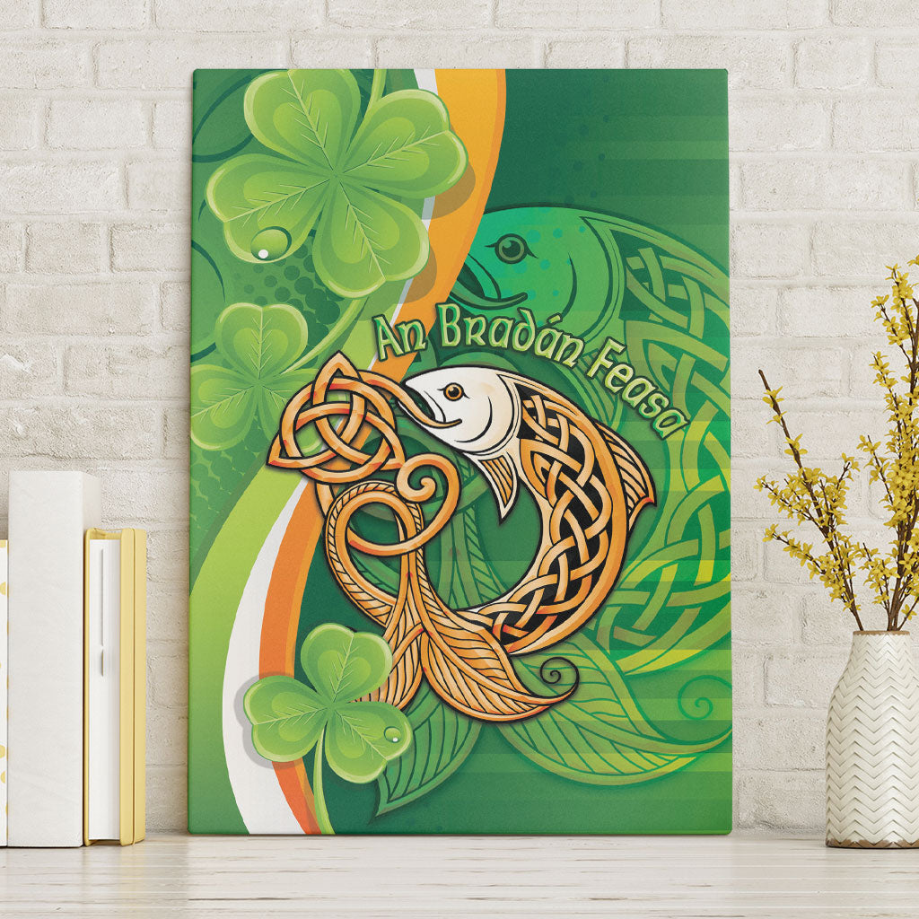 Salmon of Knowledge Ireland Canvas Wall Art Celtic Mythology An Bradan Feasa