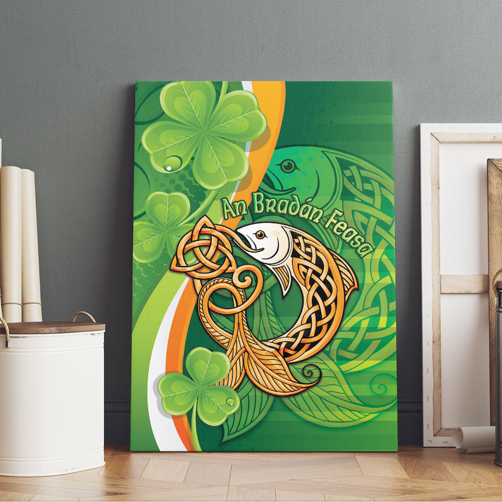 Salmon of Knowledge Ireland Canvas Wall Art Celtic Mythology An Bradan Feasa