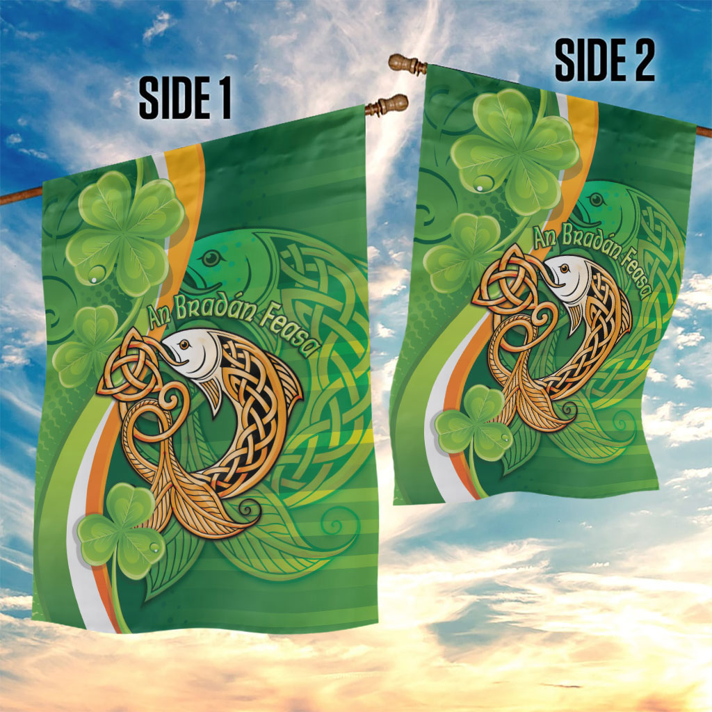 Salmon of Knowledge Ireland Garden Flag Celtic Mythology An Bradan Feasa