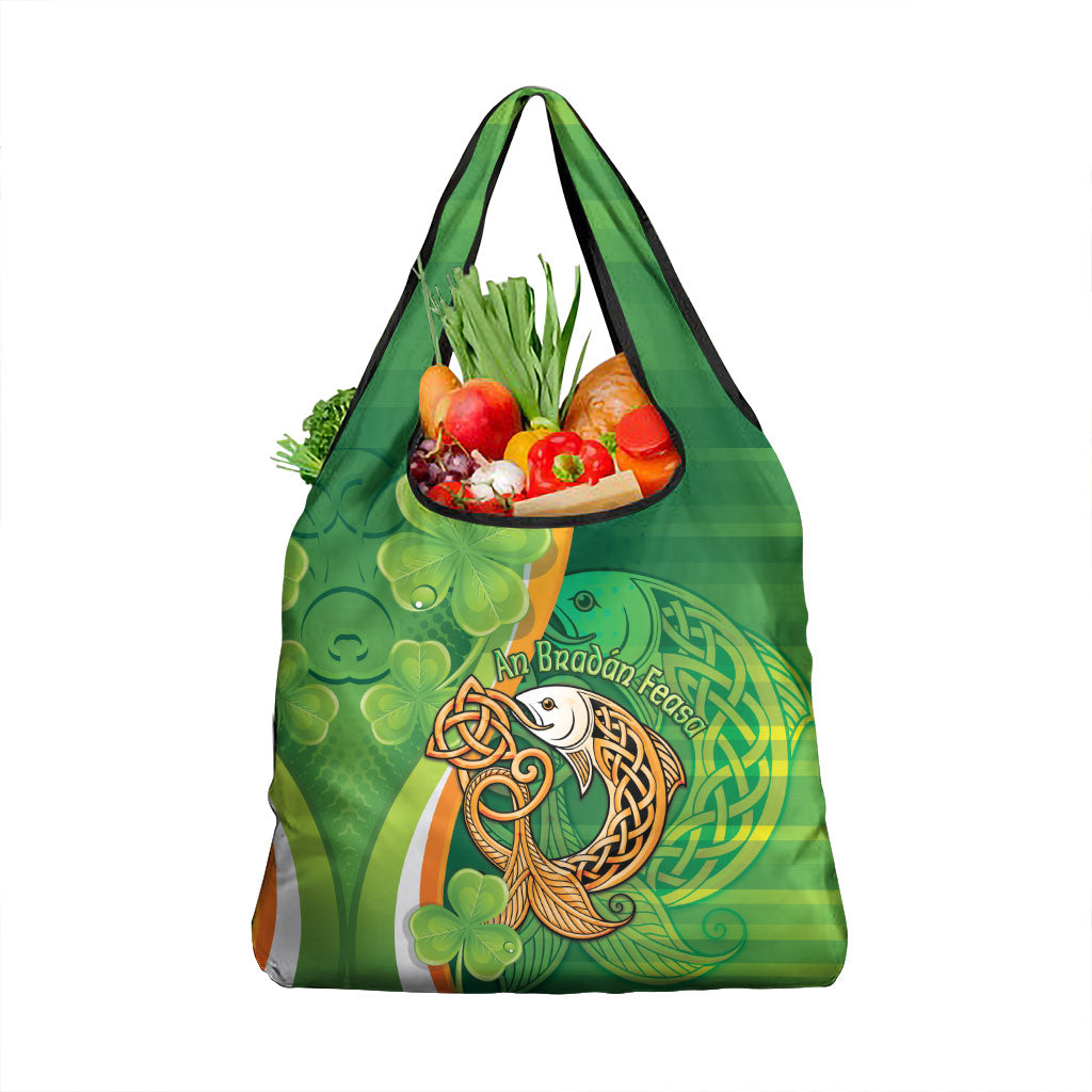 Salmon of Knowledge Ireland Grocery Bag Celtic Mythology An Bradan Feasa
