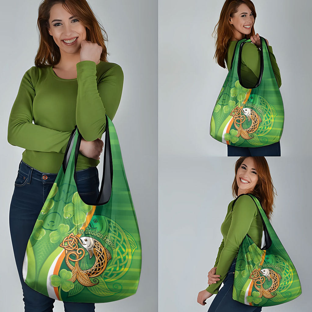 Salmon of Knowledge Ireland Grocery Bag Celtic Mythology An Bradan Feasa