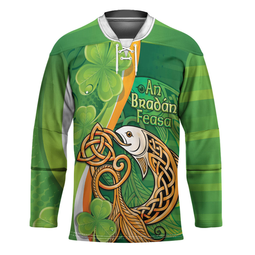 Salmon of Knowledge Ireland Hockey Jersey Celtic Mythology An Bradan Feasa