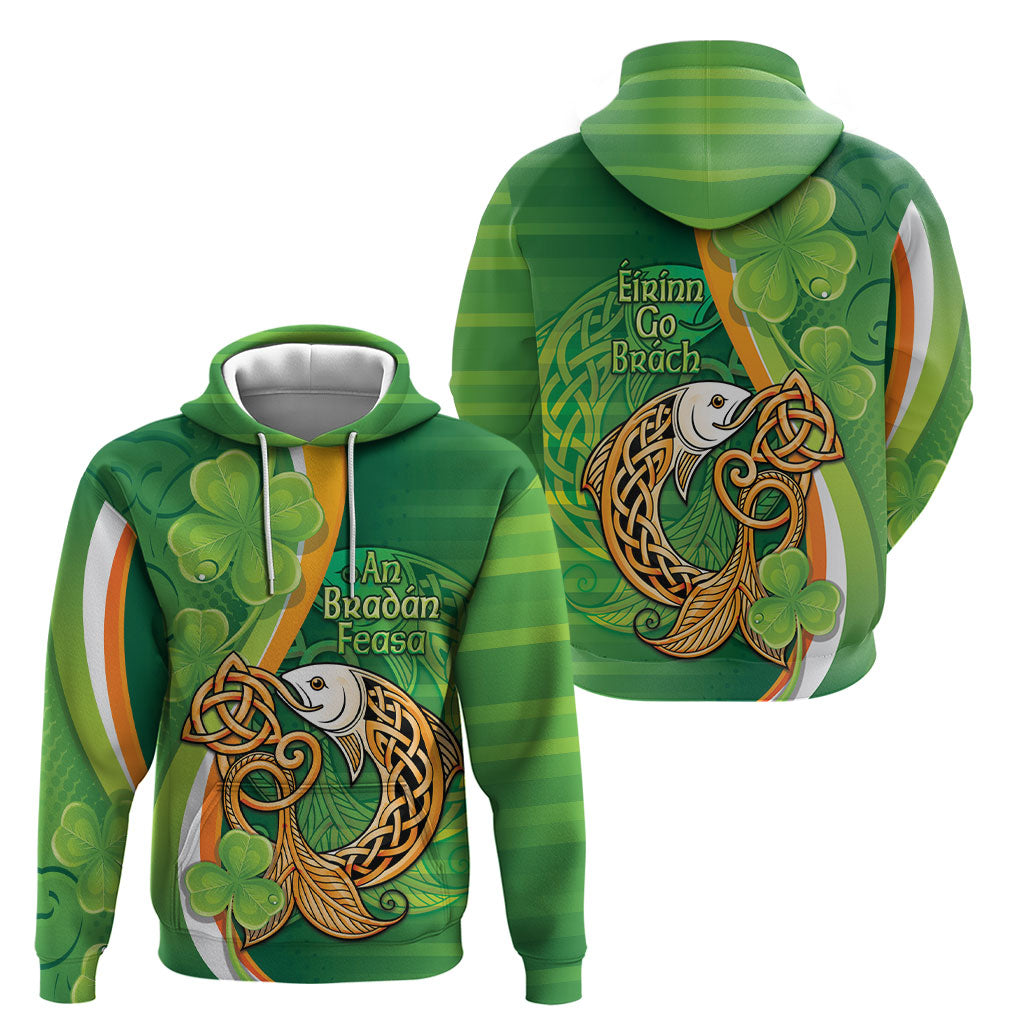 Salmon of Knowledge Ireland Hoodie Celtic Mythology An Bradan Feasa