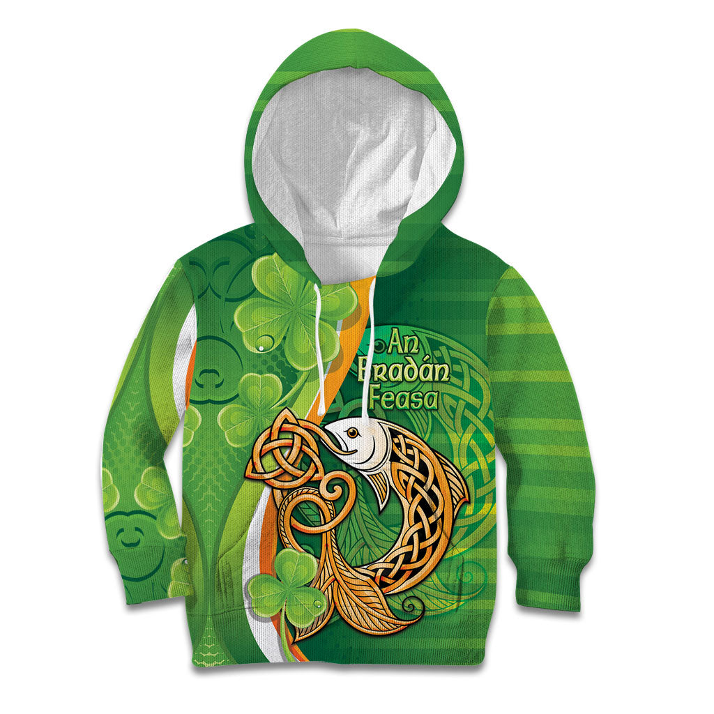 Salmon of Knowledge Ireland Kid Hoodie Celtic Mythology An Bradan Feasa