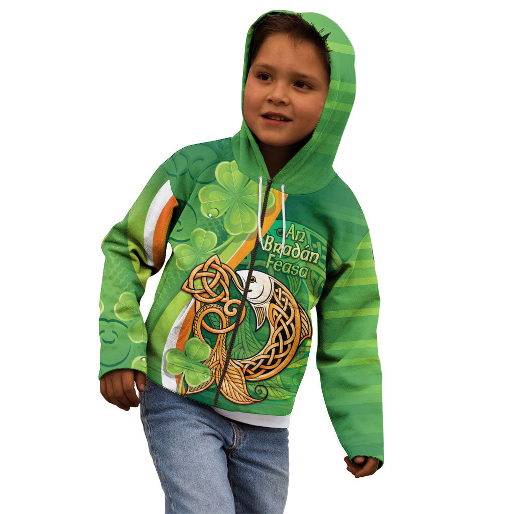 Salmon of Knowledge Ireland Kid Hoodie Celtic Mythology An Bradan Feasa