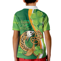 Salmon of Knowledge Ireland Kid Polo Shirt Celtic Mythology An Bradan Feasa