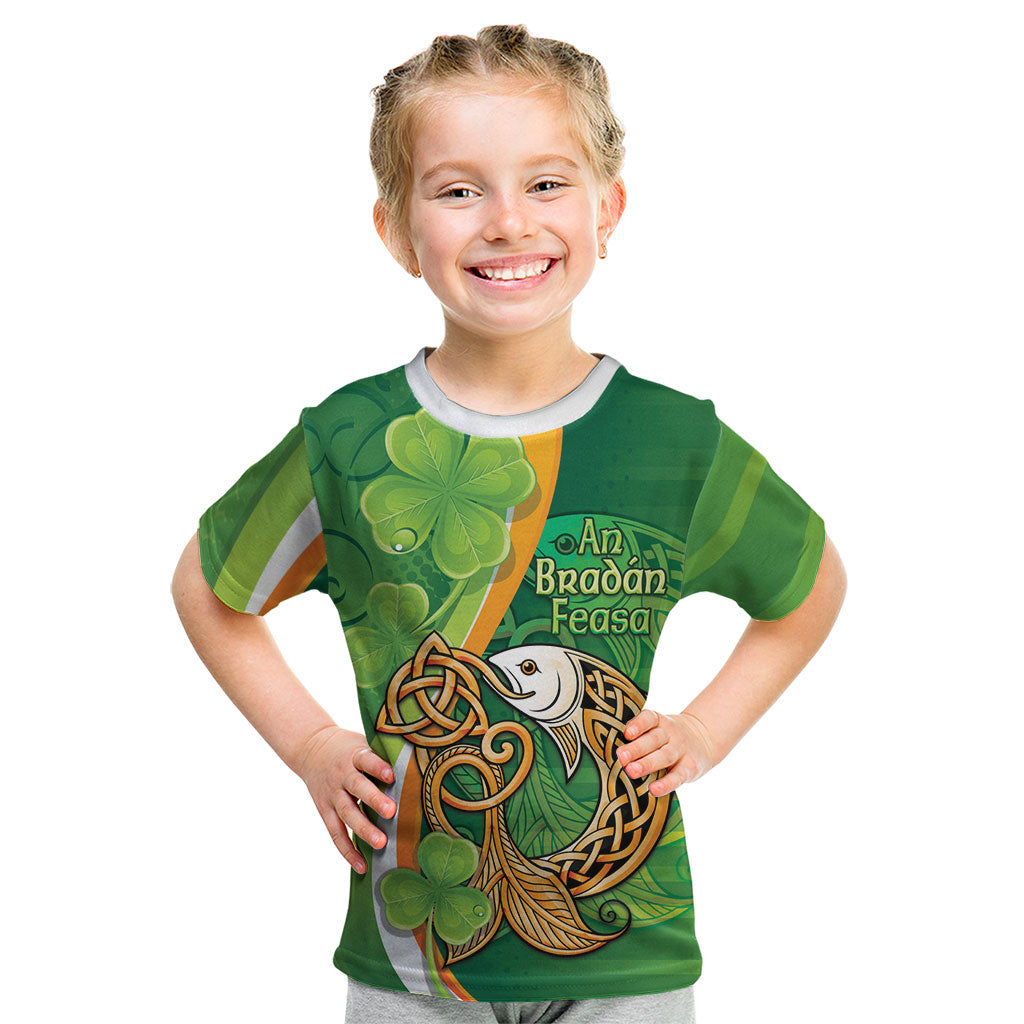 Salmon of Knowledge Ireland Kid T Shirt Celtic Mythology An Bradan Feasa