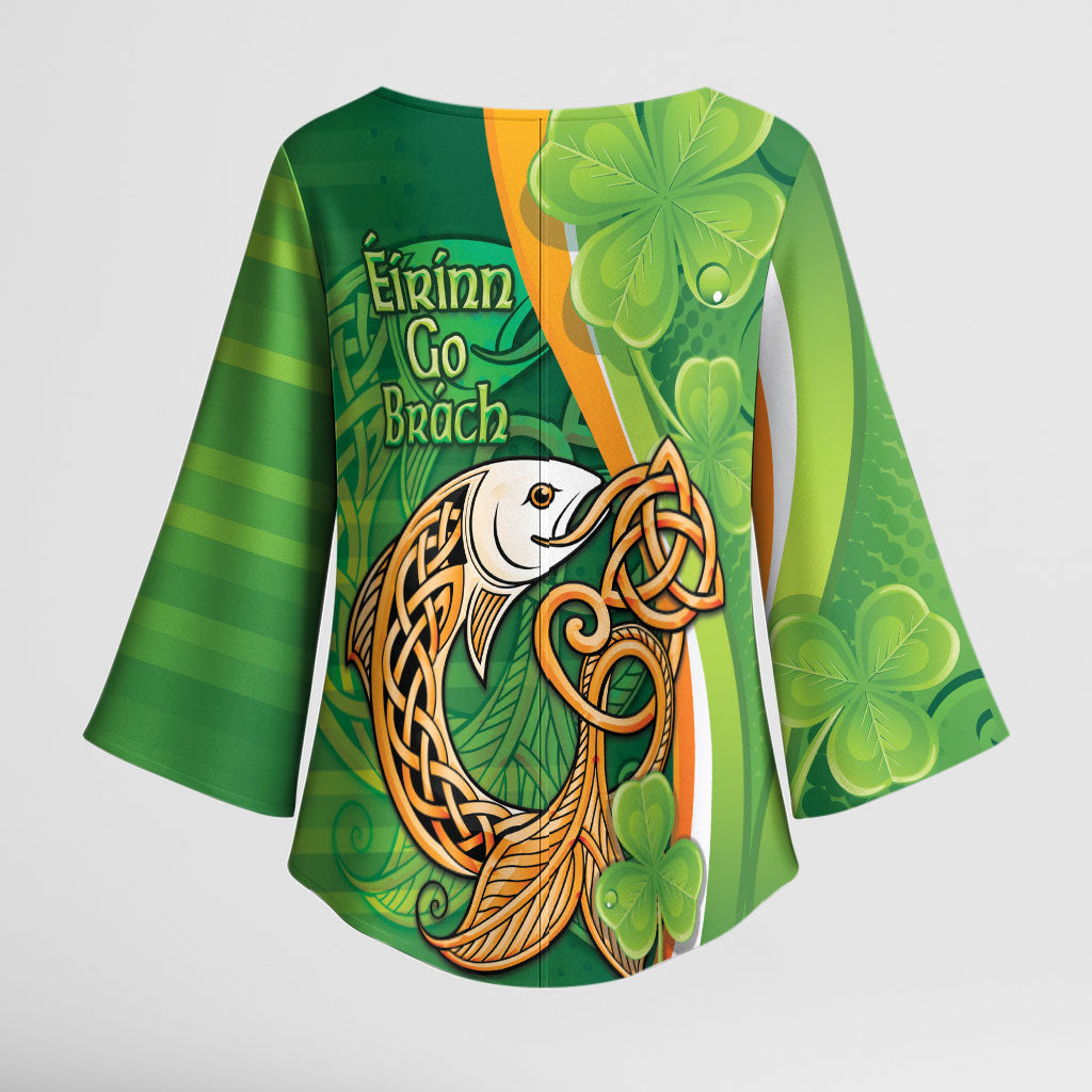 Salmon of Knowledge Ireland Kimono Sleeve Blouse Celtic Mythology An Bradan Feasa