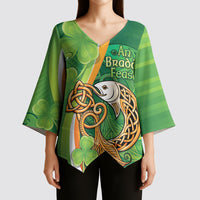 Salmon of Knowledge Ireland Kimono Sleeve Blouse Celtic Mythology An Bradan Feasa