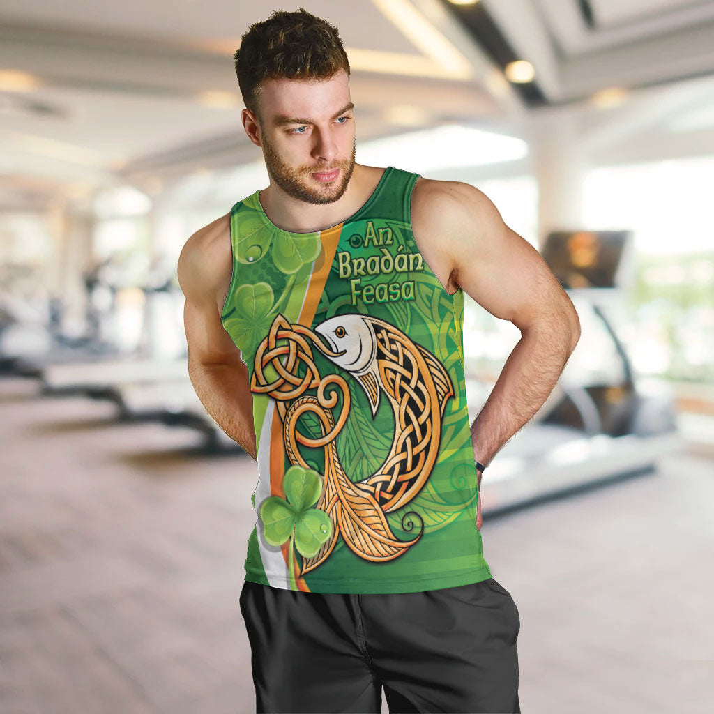 Salmon of Knowledge Ireland Men Tank Top Celtic Mythology An Bradan Feasa
