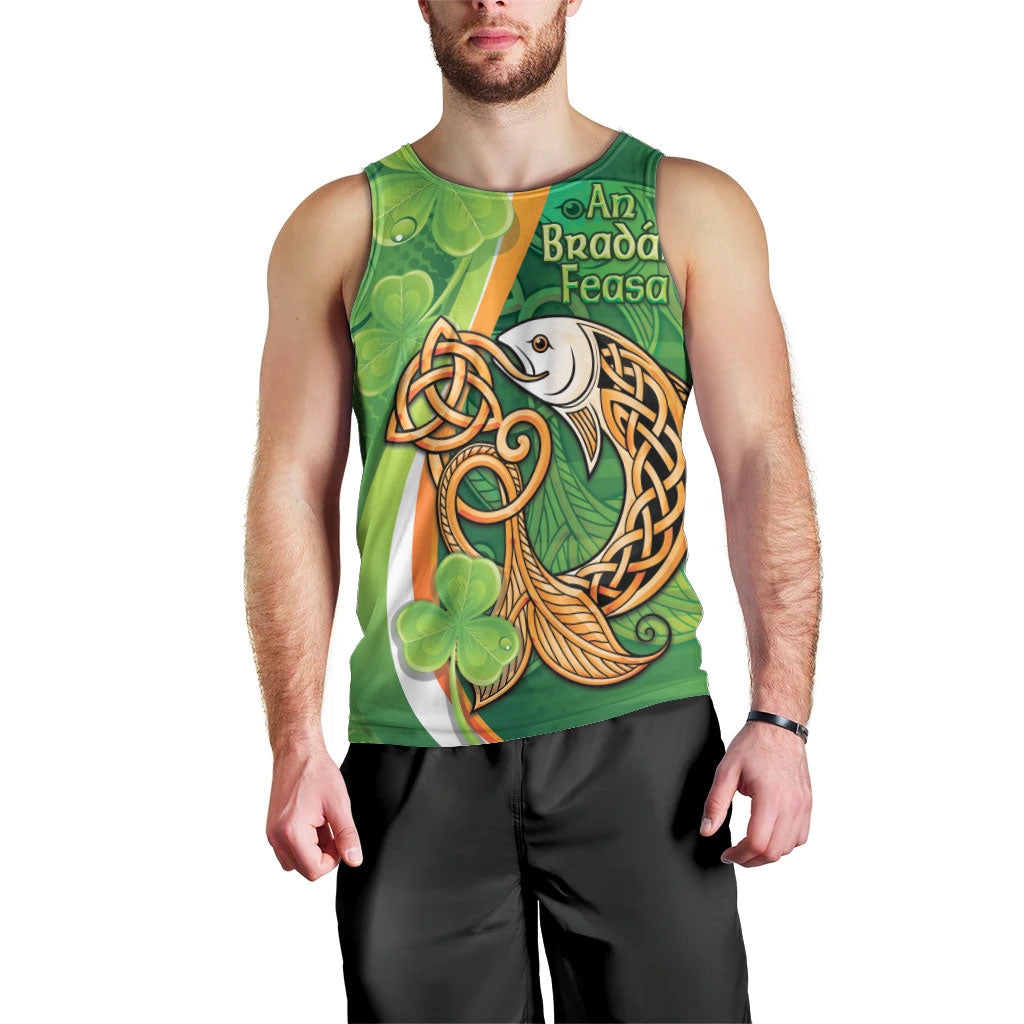 Salmon of Knowledge Ireland Men Tank Top Celtic Mythology An Bradan Feasa