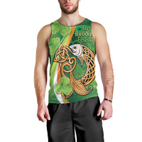 Salmon of Knowledge Ireland Men Tank Top Celtic Mythology An Bradan Feasa