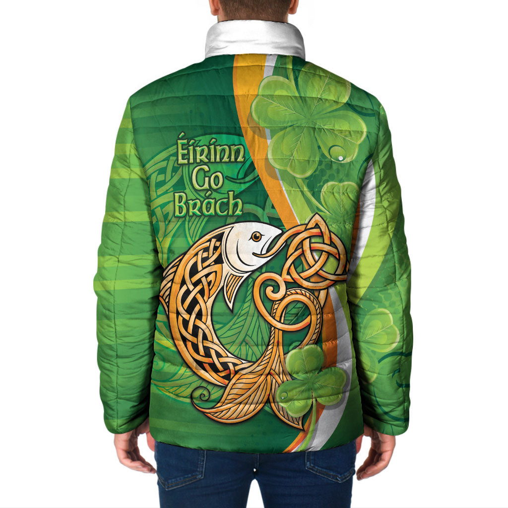 Salmon of Knowledge Ireland Padded Jacket Celtic Mythology An Bradan Feasa