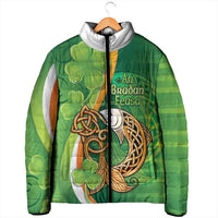 Salmon of Knowledge Ireland Padded Jacket Celtic Mythology An Bradan Feasa