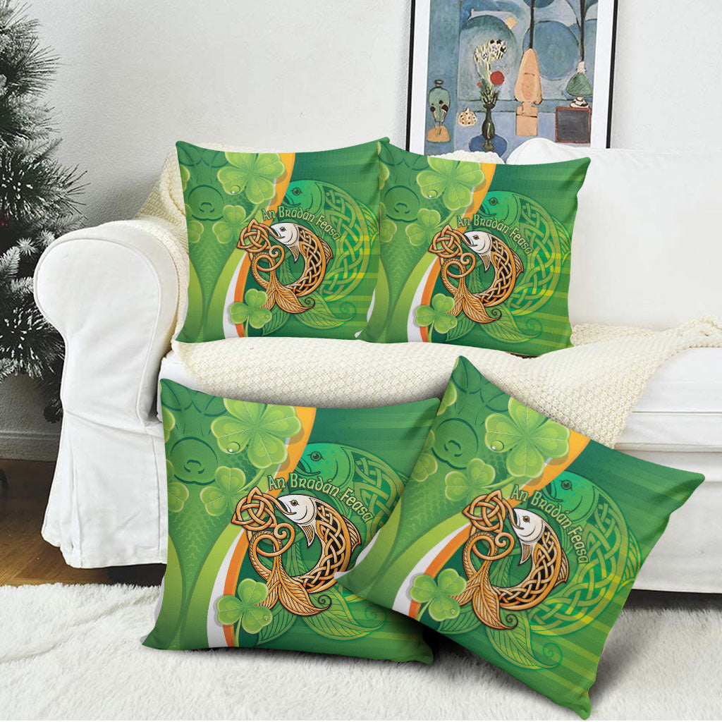 Salmon of Knowledge Ireland Pillow Cover Celtic Mythology An Bradan Feasa