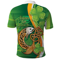 Salmon of Knowledge Ireland Polo Shirt Celtic Mythology An Bradan Feasa