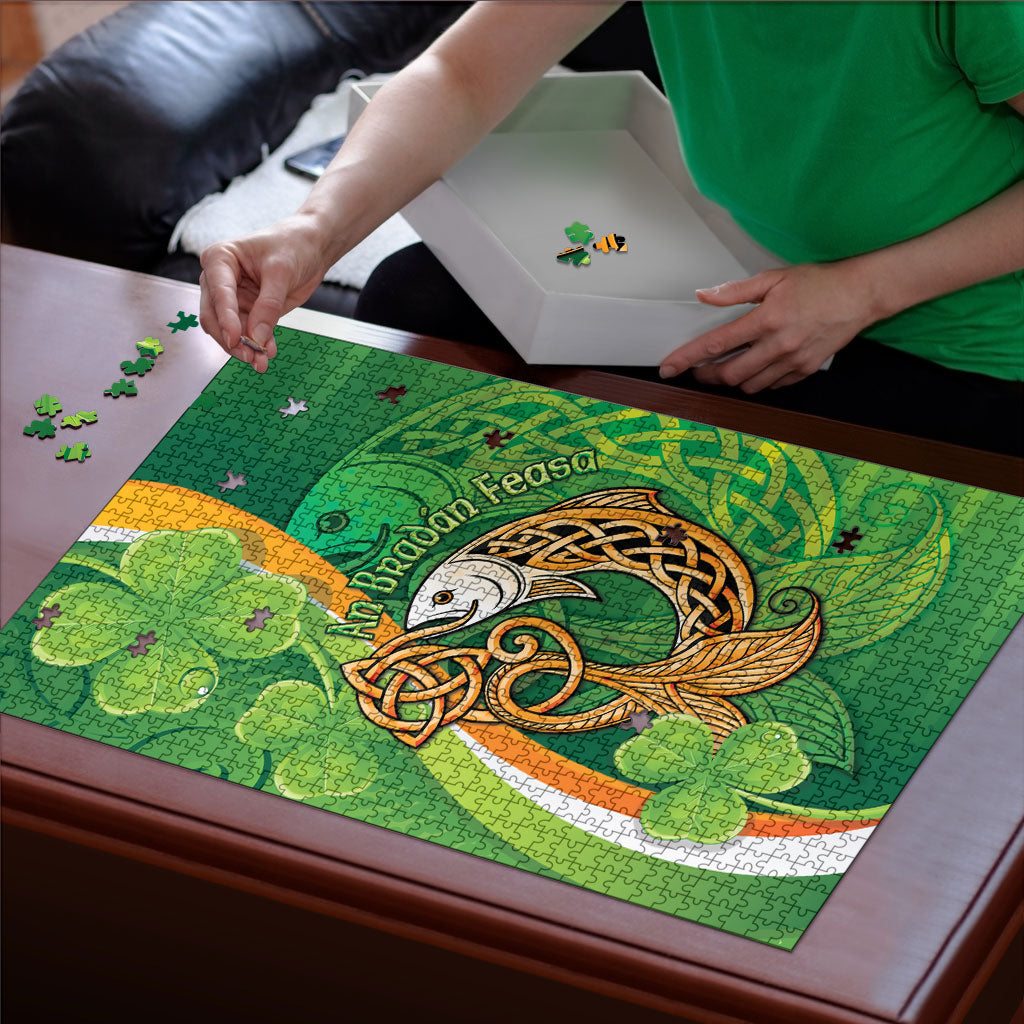 Salmon of Knowledge Ireland Puzzle Celtic Mythology An Bradan Feasa