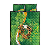 Salmon of Knowledge Ireland Quilt Bed Set Celtic Mythology An Bradan Feasa