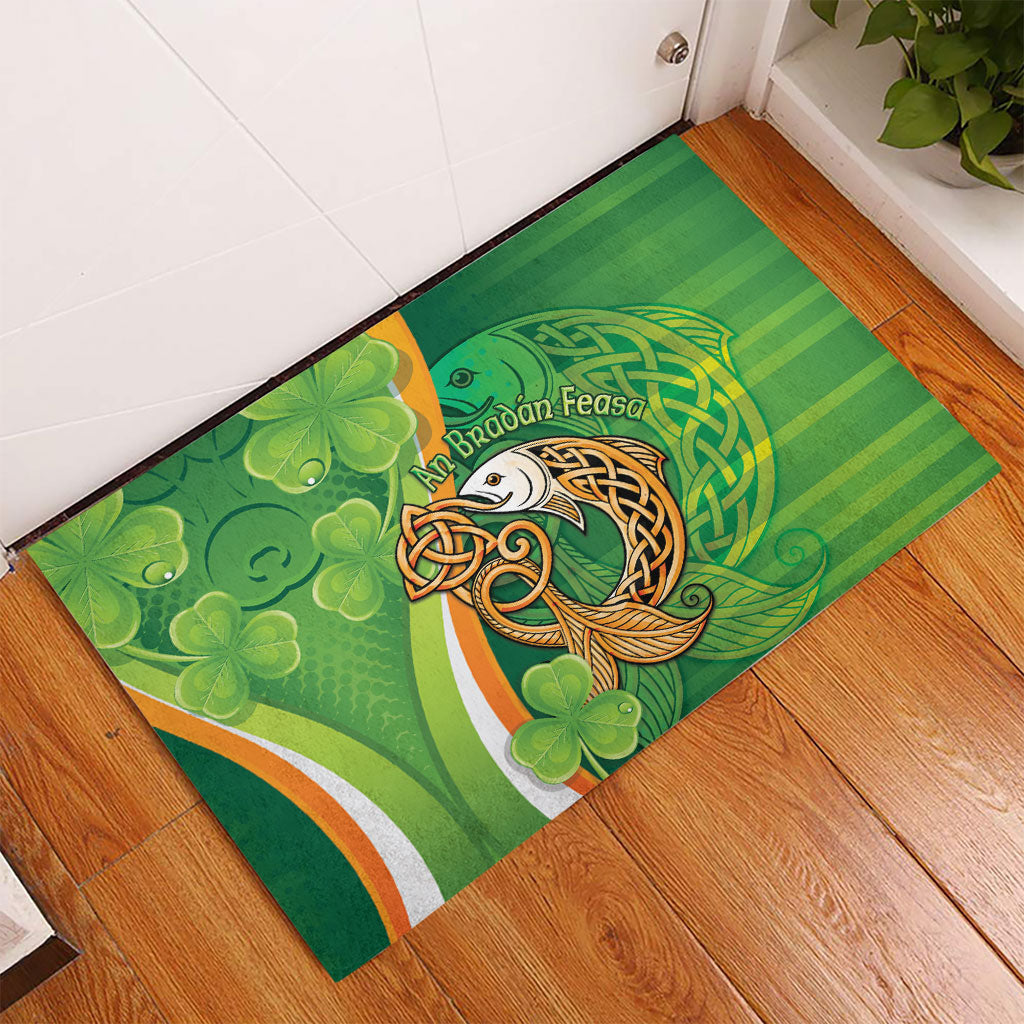 Salmon of Knowledge Ireland Rubber Doormat Celtic Mythology An Bradan Feasa