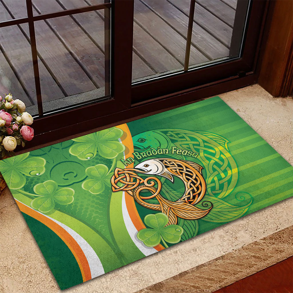 Salmon of Knowledge Ireland Rubber Doormat Celtic Mythology An Bradan Feasa