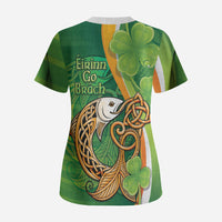 Salmon of Knowledge Ireland Scrub Top Celtic Mythology An Bradan Feasa