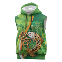 Salmon of Knowledge Ireland Sleeveless Hoodie Celtic Mythology An Bradan Feasa