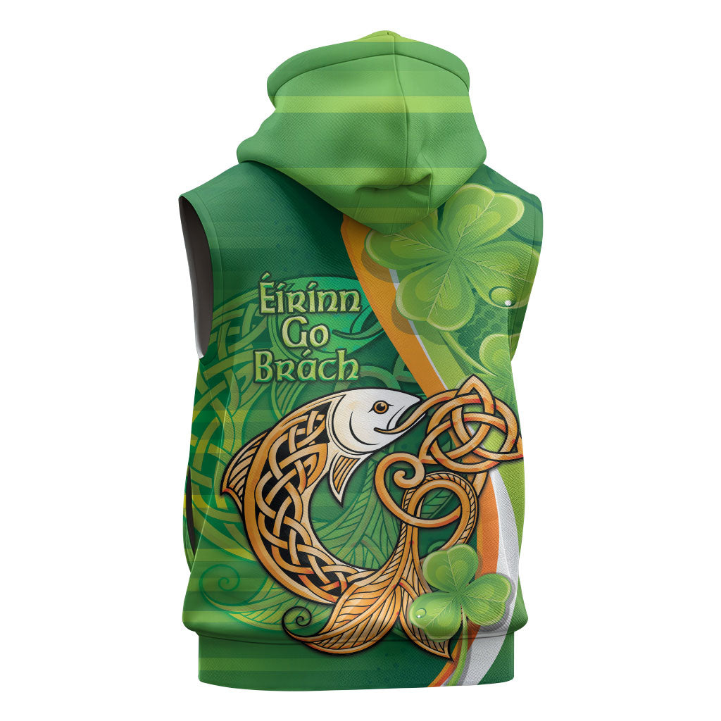 Salmon of Knowledge Ireland Sleeveless Hoodie Celtic Mythology An Bradan Feasa