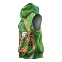 Salmon of Knowledge Ireland Sleeveless Hoodie Celtic Mythology An Bradan Feasa