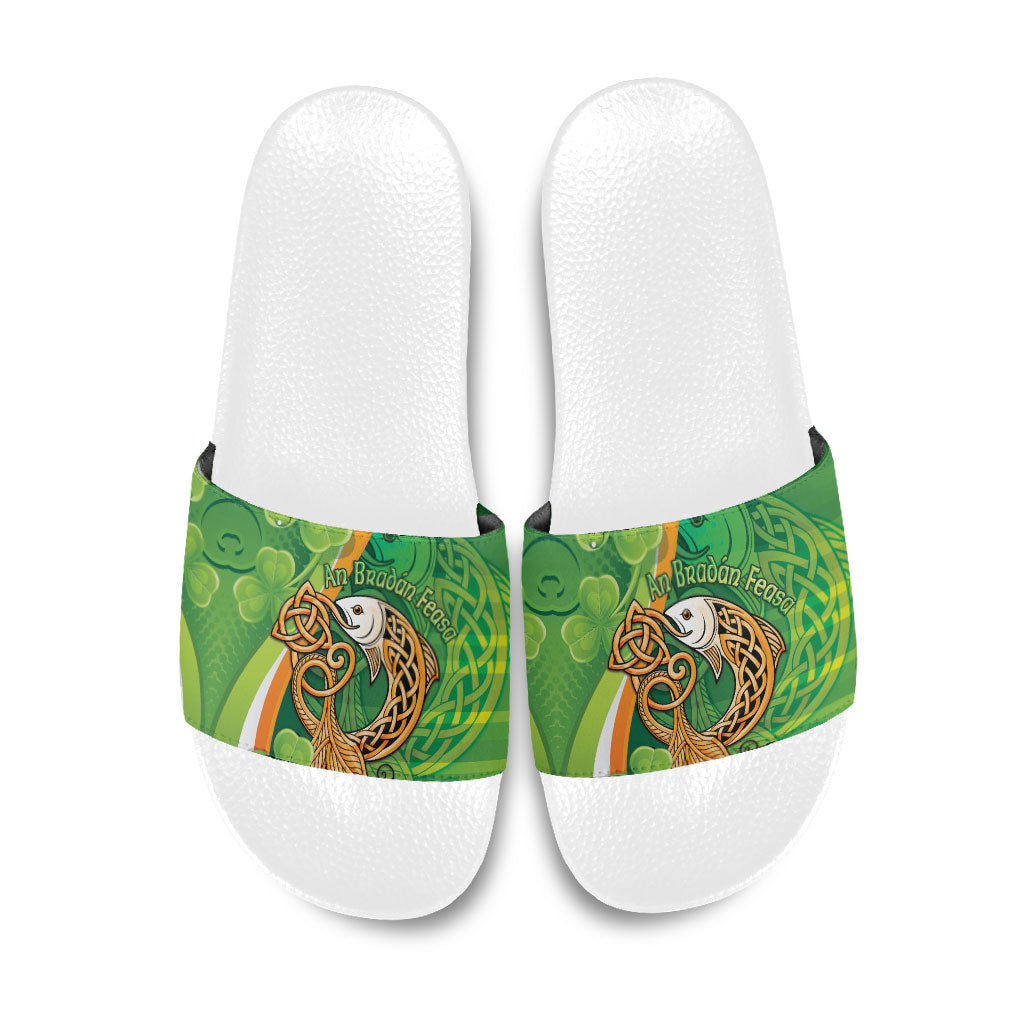 Salmon of Knowledge Ireland Slide Sandals Celtic Mythology An Bradan Feasa