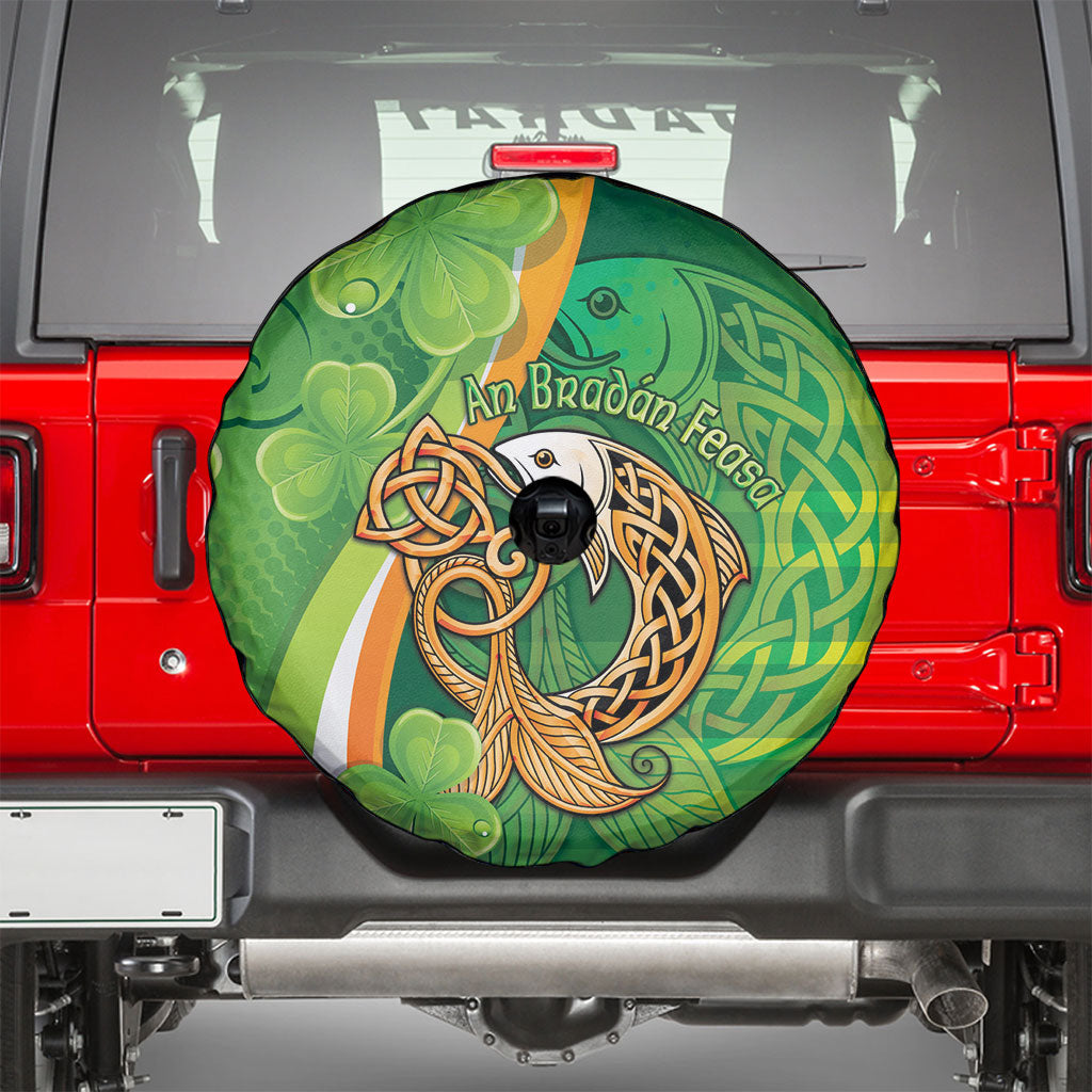 Salmon of Knowledge Ireland Spare Tire Cover Celtic Mythology An Bradan Feasa