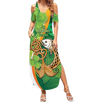 Salmon of Knowledge Ireland Summer Maxi Dress Celtic Mythology An Bradan Feasa