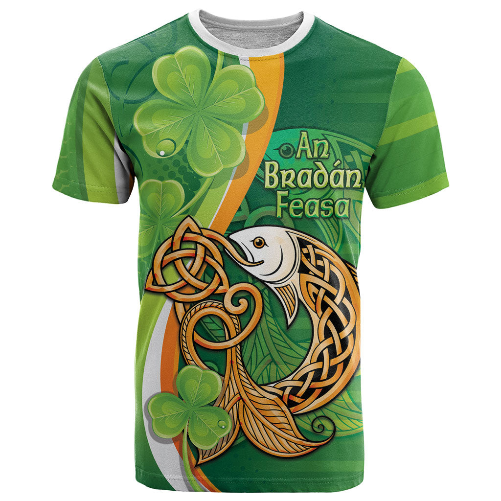 Salmon of Knowledge Ireland T Shirt Celtic Mythology An Bradan Feasa