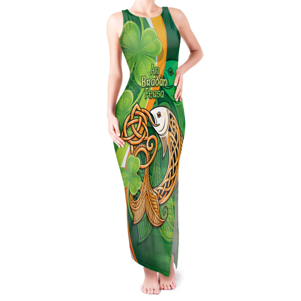 Salmon of Knowledge Ireland Tank Maxi Dress Celtic Mythology An Bradan Feasa