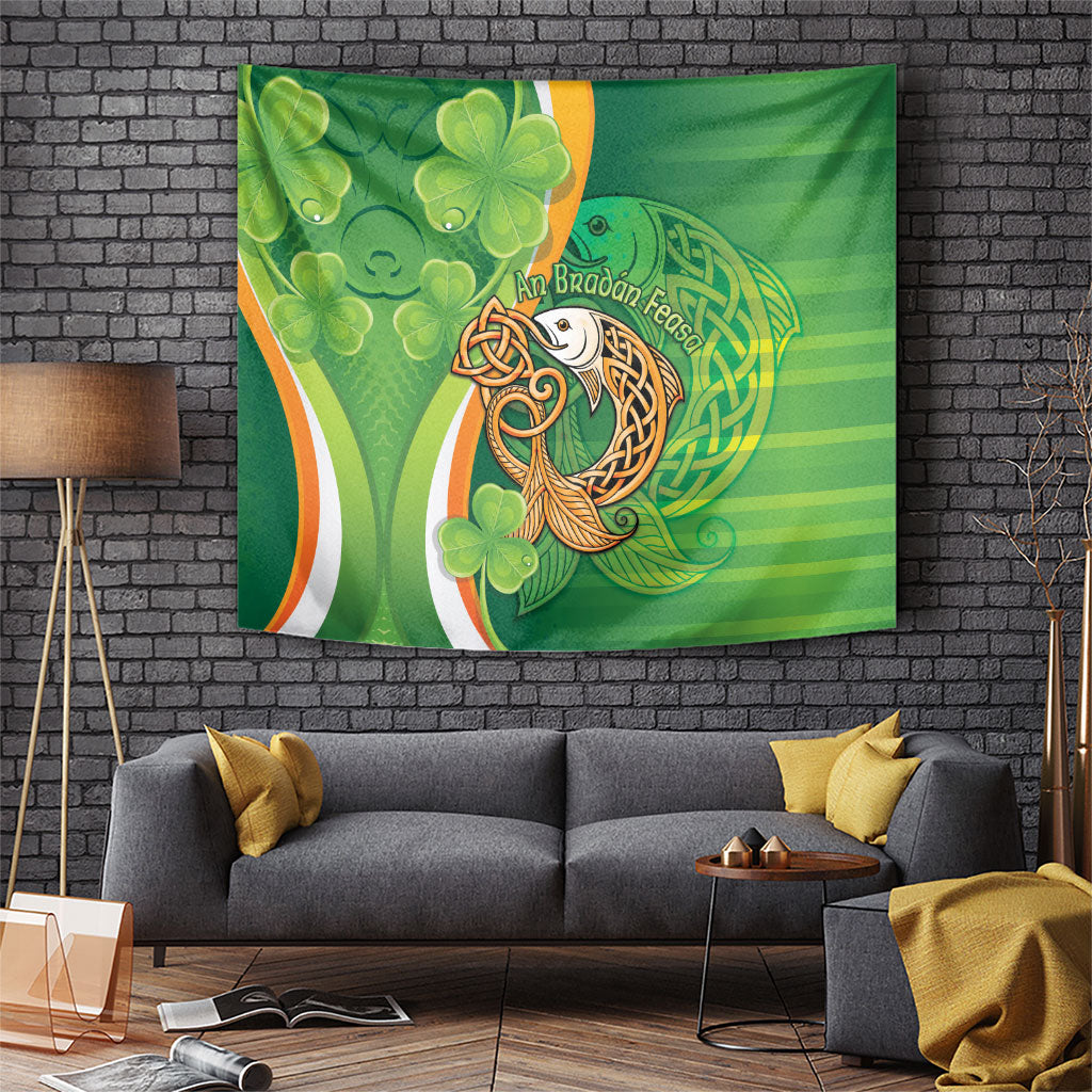 Salmon of Knowledge Ireland Tapestry Celtic Mythology An Bradan Feasa
