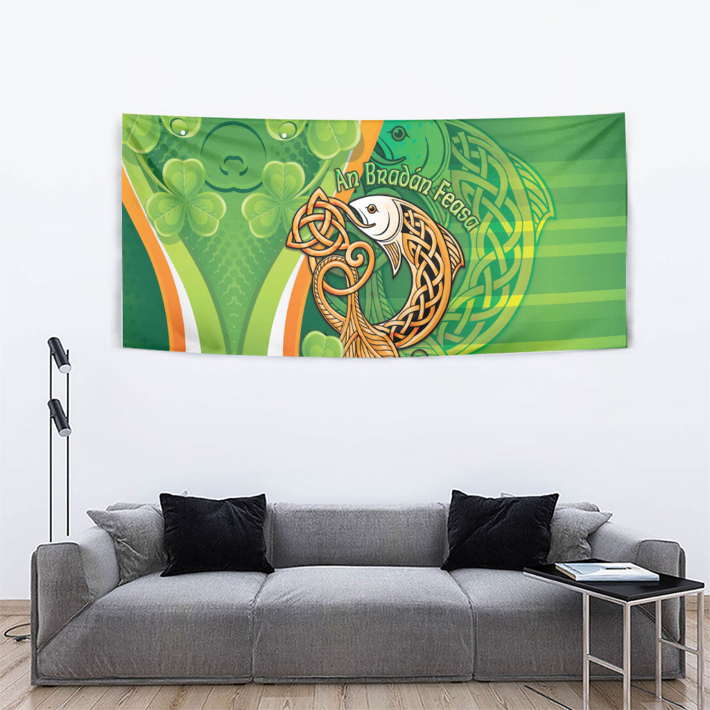 Salmon of Knowledge Ireland Tapestry Celtic Mythology An Bradan Feasa