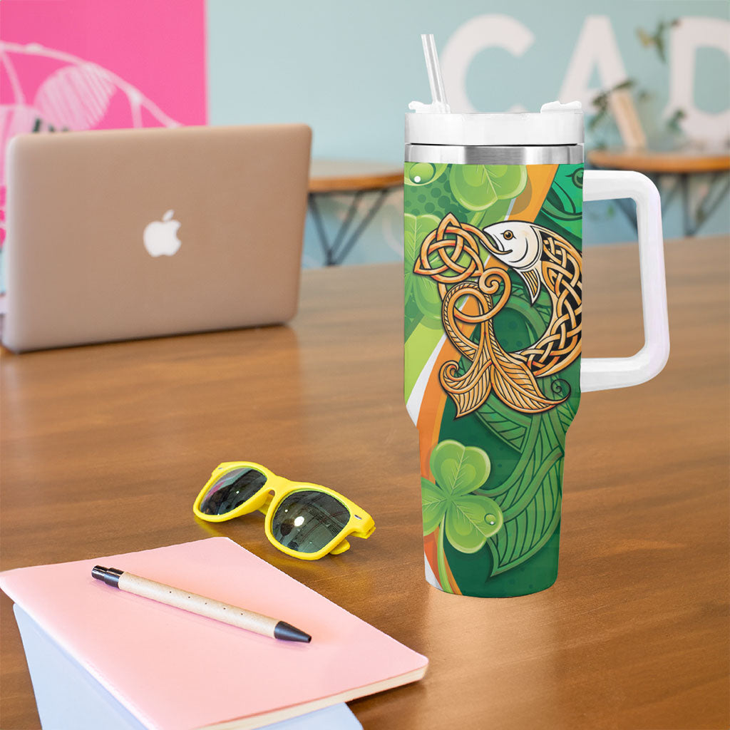 Salmon of Knowledge Ireland Tumbler With Handle Celtic Mythology An Bradan Feasa