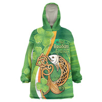 Salmon of Knowledge Ireland Wearable Blanket Hoodie Celtic Mythology An Bradan Feasa