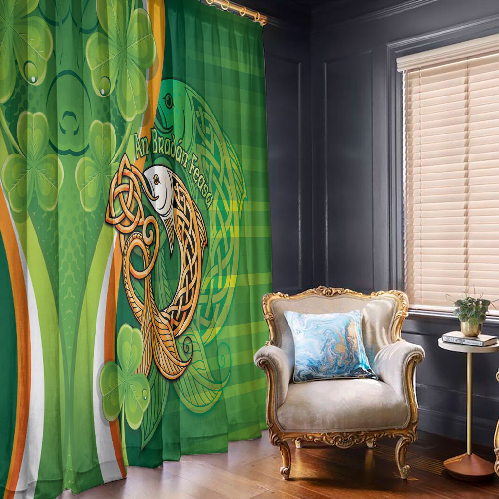 Salmon of Knowledge Ireland Window Curtain Celtic Mythology An Bradan Feasa