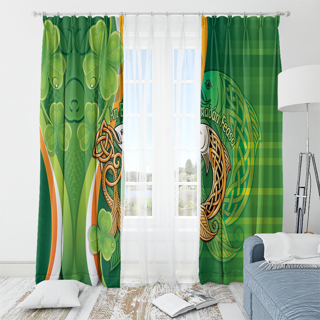 Salmon of Knowledge Ireland Window Curtain Celtic Mythology An Bradan Feasa