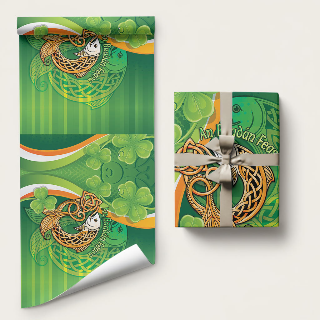 Salmon of Knowledge Ireland Wrapping Paper Celtic Mythology An Bradan Feasa