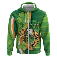 Salmon of Knowledge Ireland Zip Hoodie Celtic Mythology An Bradan Feasa