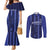 Solo Haiti Football Custom Couples Matching Mermaid Dress and Long Sleeve Button Shirt Bonne Chance Les Cayes - Wonder Print Shop