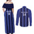 Solo Haiti Football Custom Couples Matching Off Shoulder Maxi Dress and Long Sleeve Button Shirt Bonne Chance Les Cayes - Wonder Print Shop