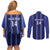 Solo Haiti Football Custom Couples Matching Off Shoulder Short Dress and Long Sleeve Button Shirt Bonne Chance Les Cayes - Wonder Print Shop