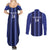 Solo Haiti Football Custom Couples Matching Summer Maxi Dress and Long Sleeve Button Shirt Bonne Chance Les Cayes - Wonder Print Shop
