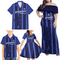Solo Haiti Football Custom Family Matching Off Shoulder Maxi Dress and Hawaiian Shirt Bonne Chance Les Cayes - Wonder Print Shop